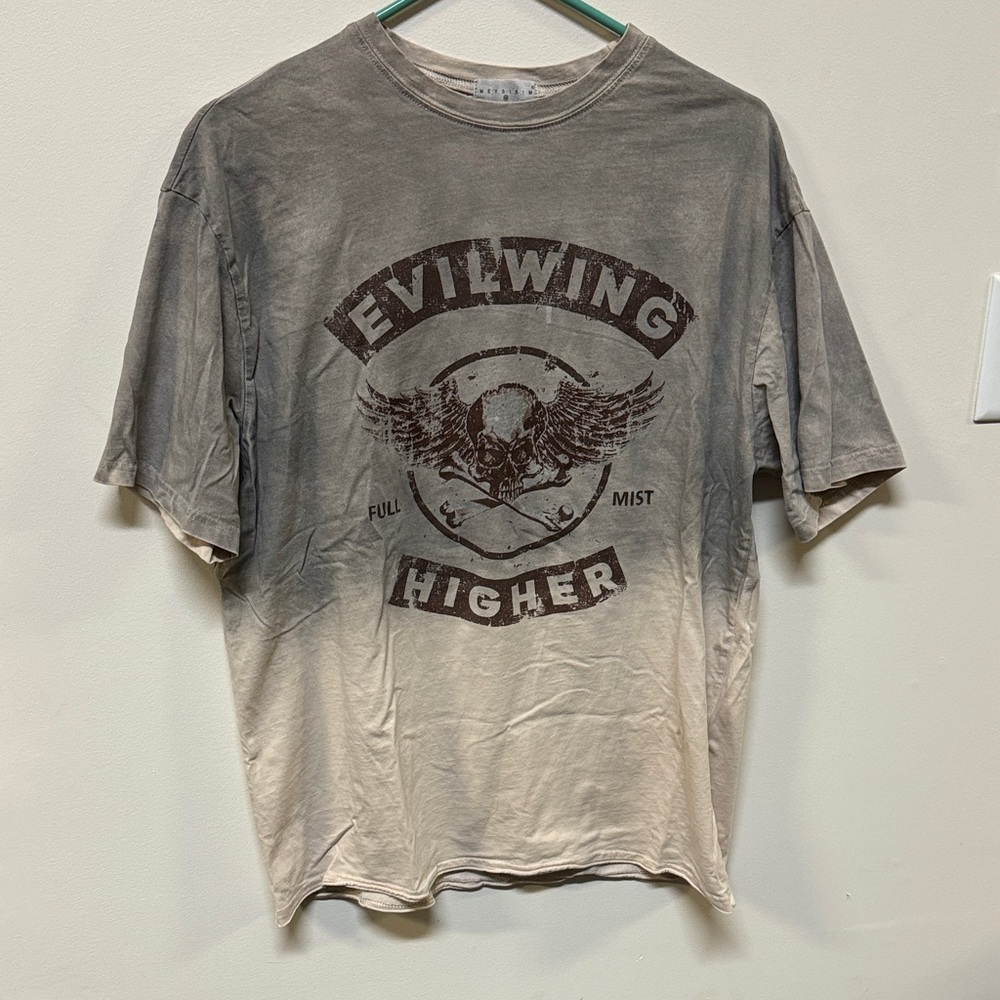 SHEIN Gray Graphic Tee